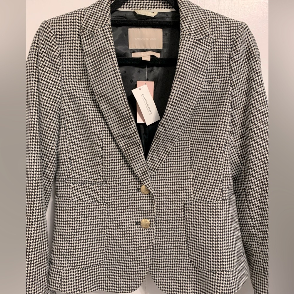 Banana Republic New Houndstooth Blazer